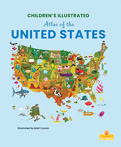 Cover Art for Children's Illustrated Atlas of the United States